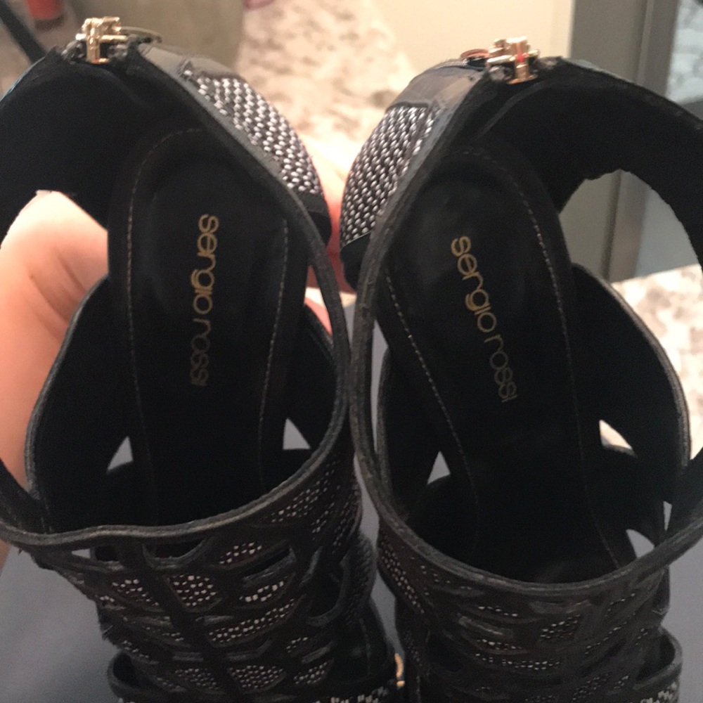 Host Pick! Sergio Rossi Open-Toe Booties - image 7